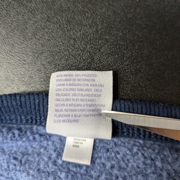 Womens Large V-Neck Sweater Stars Above Cozy Long Sleeve Baggy Comfy Crop - Picture 9 of 9